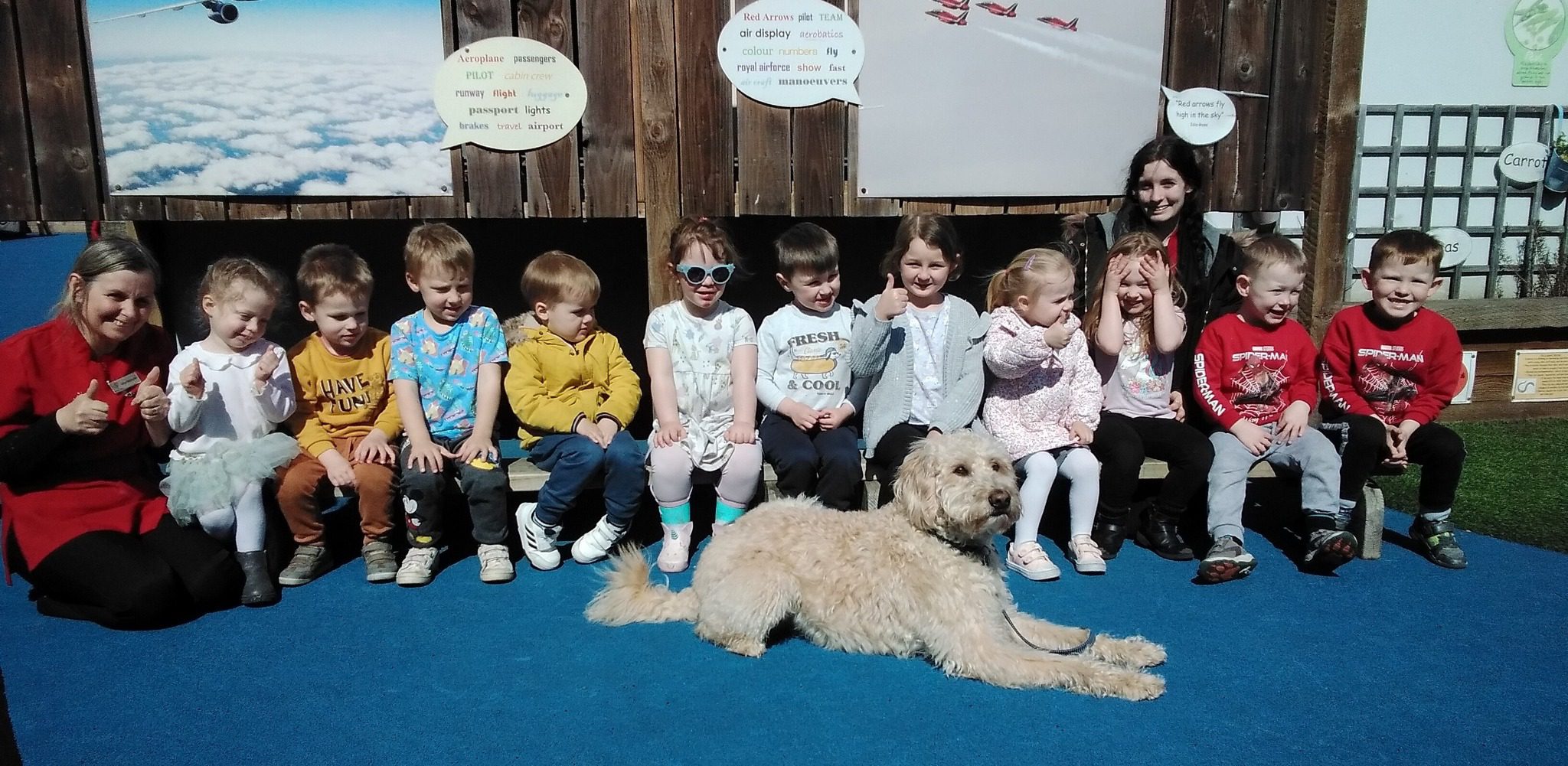 Freddie the Therapy Dog Visits Children 1st The Marina, Rosemary Lane